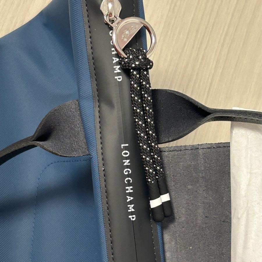 Longchamp Le Pliage Energy S號托特包 手提包 肩背側背兩用 尼龍帆布 海軍藍/黑色-12