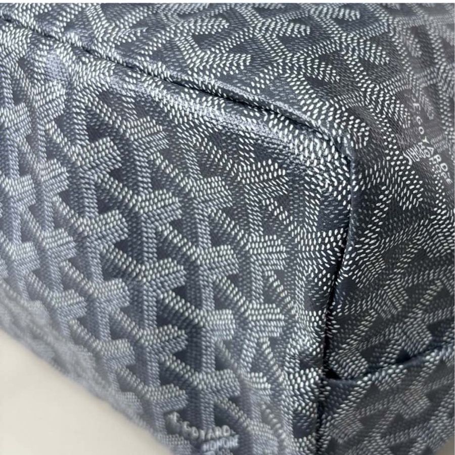 【近新閒置品】Goyard 灰色小號手提單肩包托特包tote購物袋-9