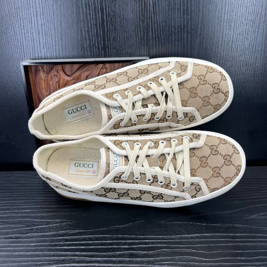 Gucci正品古馳 Interlocking 白棕 43碼-4