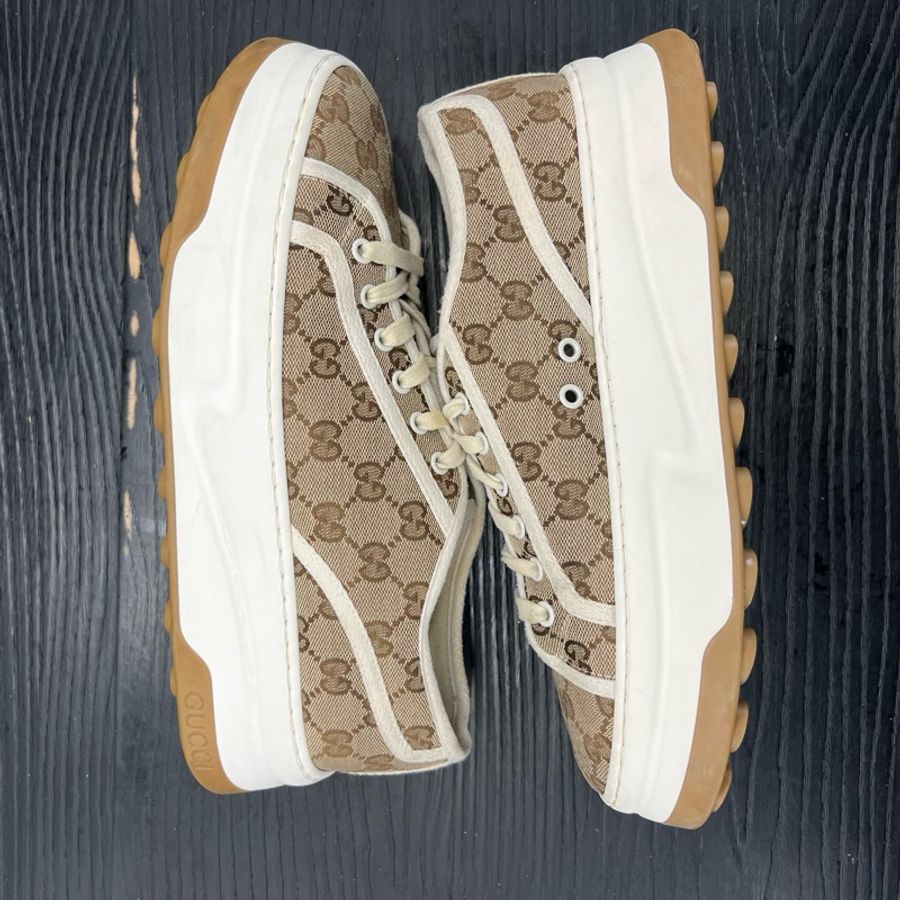 Gucci正品古馳 Interlocking 白棕 43碼-5