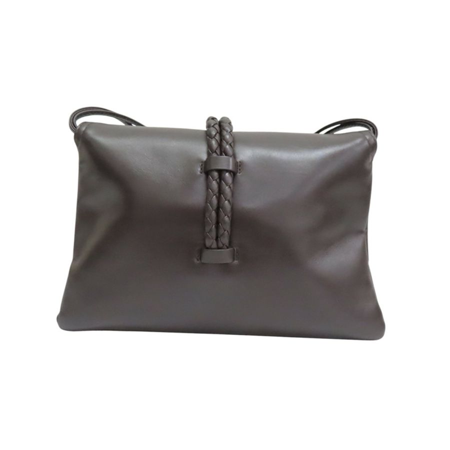 棕色 牛皮 Liberta 小號 肩背包【BOTTEGA VENETA 寶緹嘉】 806030-1