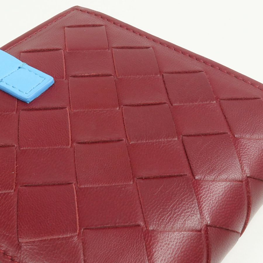 BOTTEGA VENETA 織紋皮革Wallet金扣錢包-16
