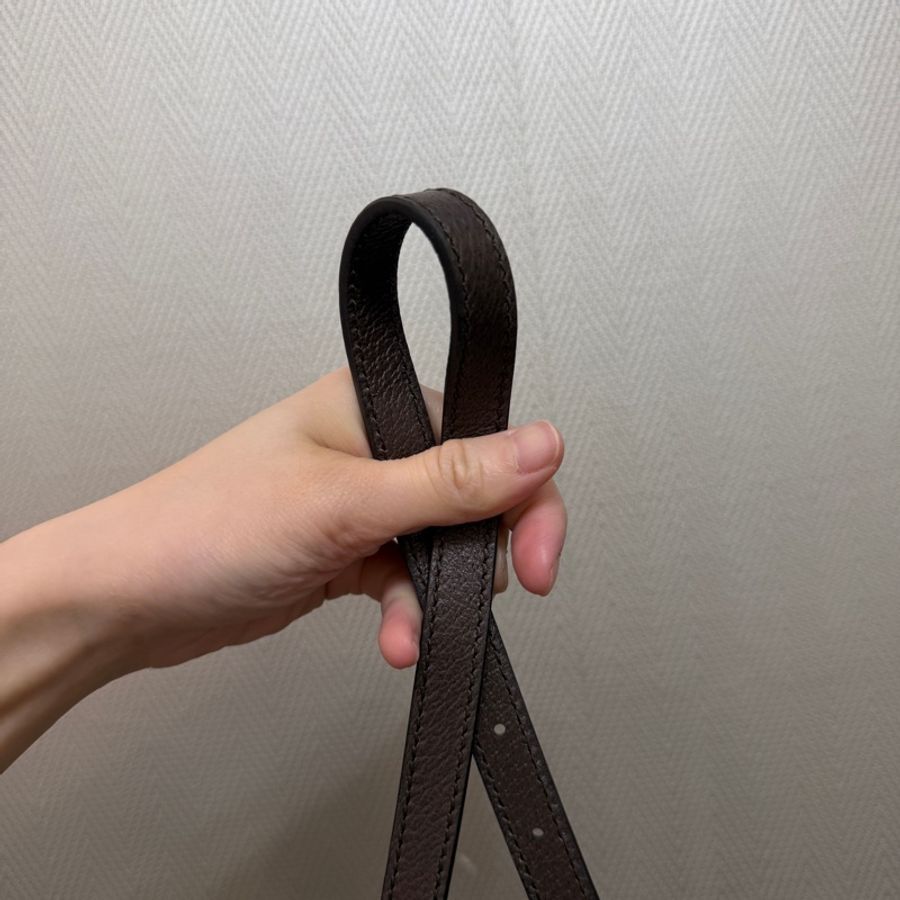 Gucci PVC咖牛皮Ophidia GG斜背包-16