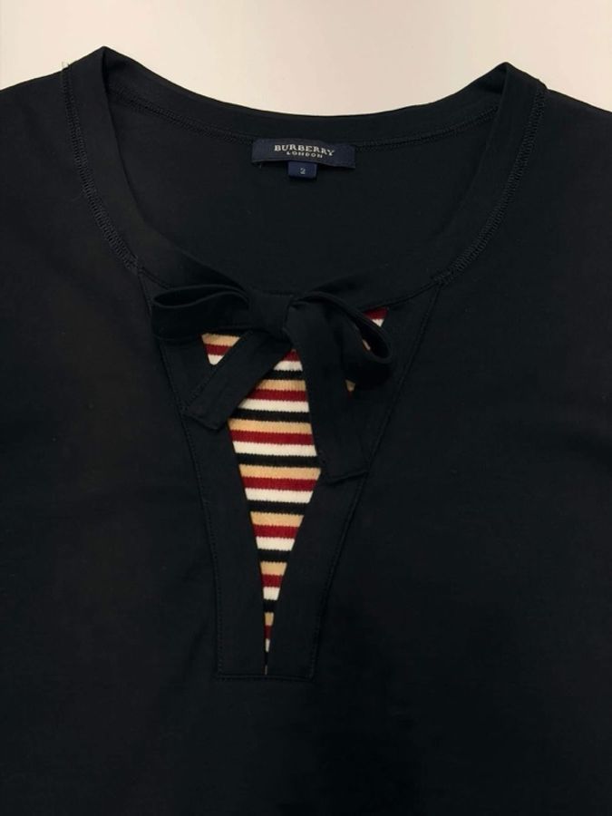 BURBERRY 倫敦 黑色綁帶戰馬上衣-6