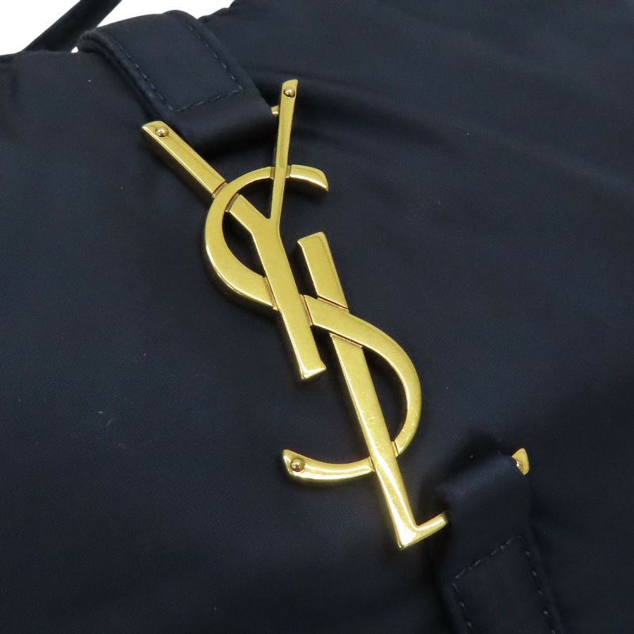 深藍色 尼龍 肩背包【SAINT LAURENT YSL 聖羅蘭 】 GUE733294-9