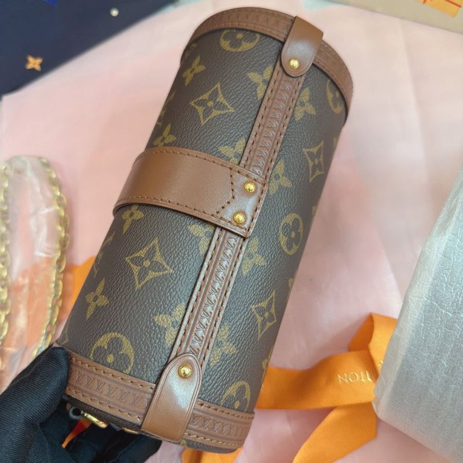 全新品 路易威登/Louis Vuitton 老花巴比龍圓桶包-7
