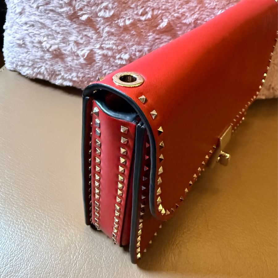 Valentino 小卯釘包 斜背包 手拿包 約21cm-13