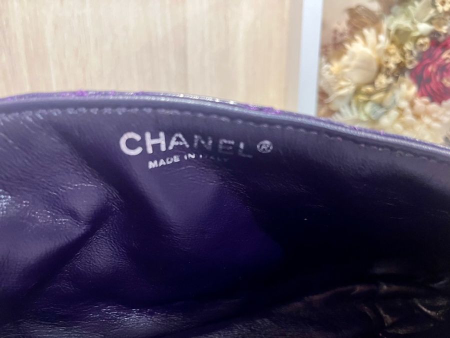 Chanel 紫色法棍肩背包-3