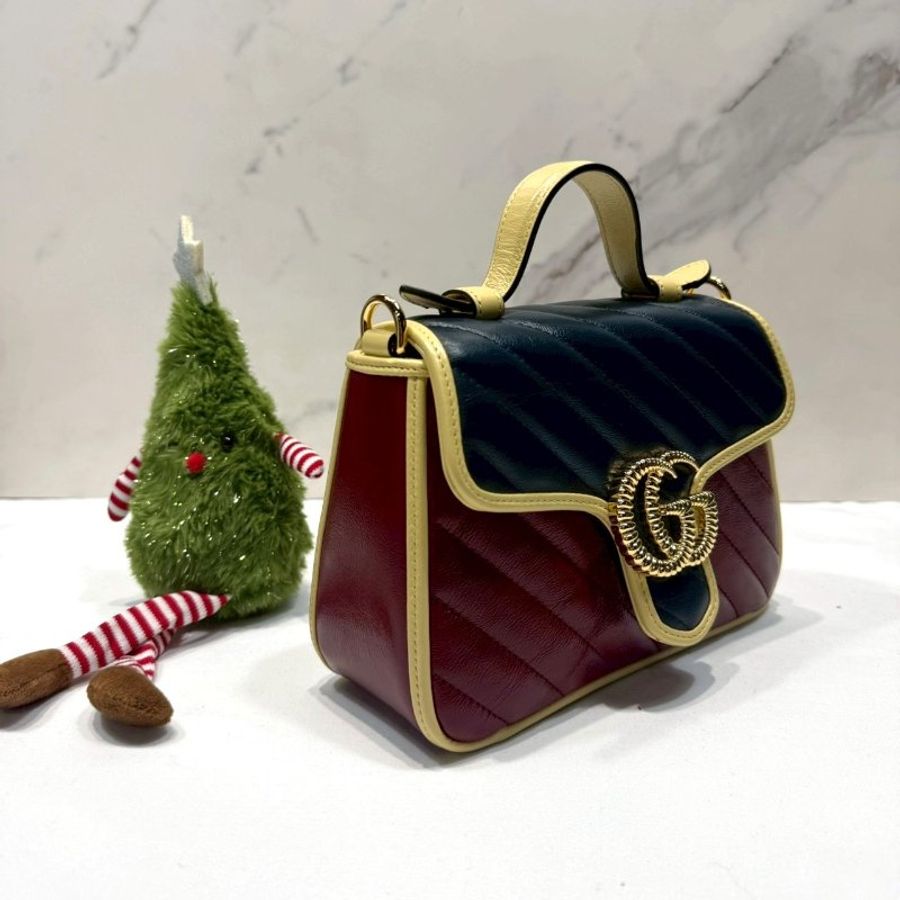 GUCCI GG Marmont系列迷你手提包-3