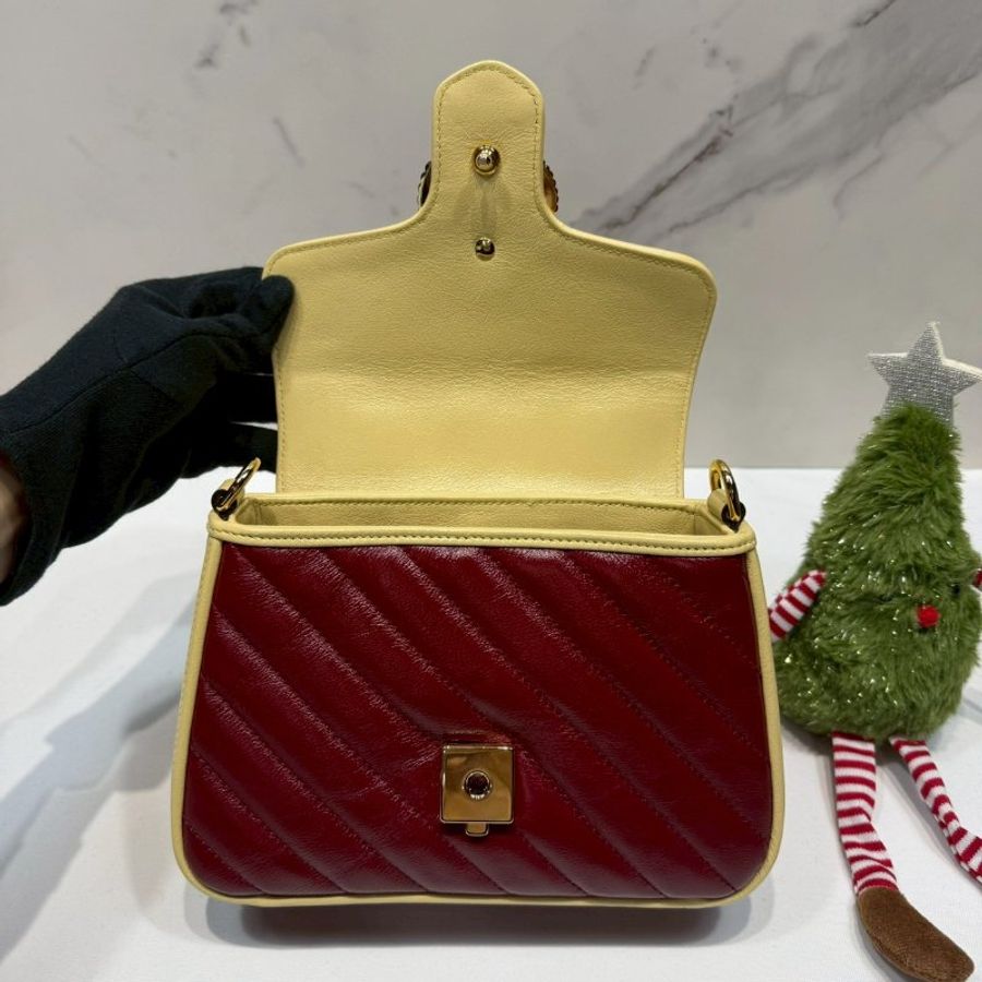 GUCCI GG Marmont系列迷你手提包-4