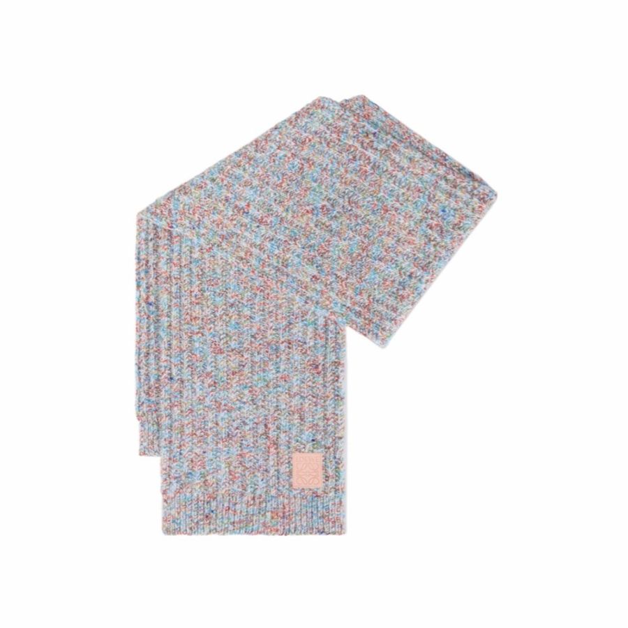 Loewe 女士 羊毛和羊絨混紡圍巾均碼碼180cm*28cm-4