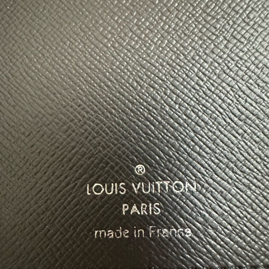 LV 黑色 原花 PVC塗層帆布 直立式 拉鍊長夾 M62295-18