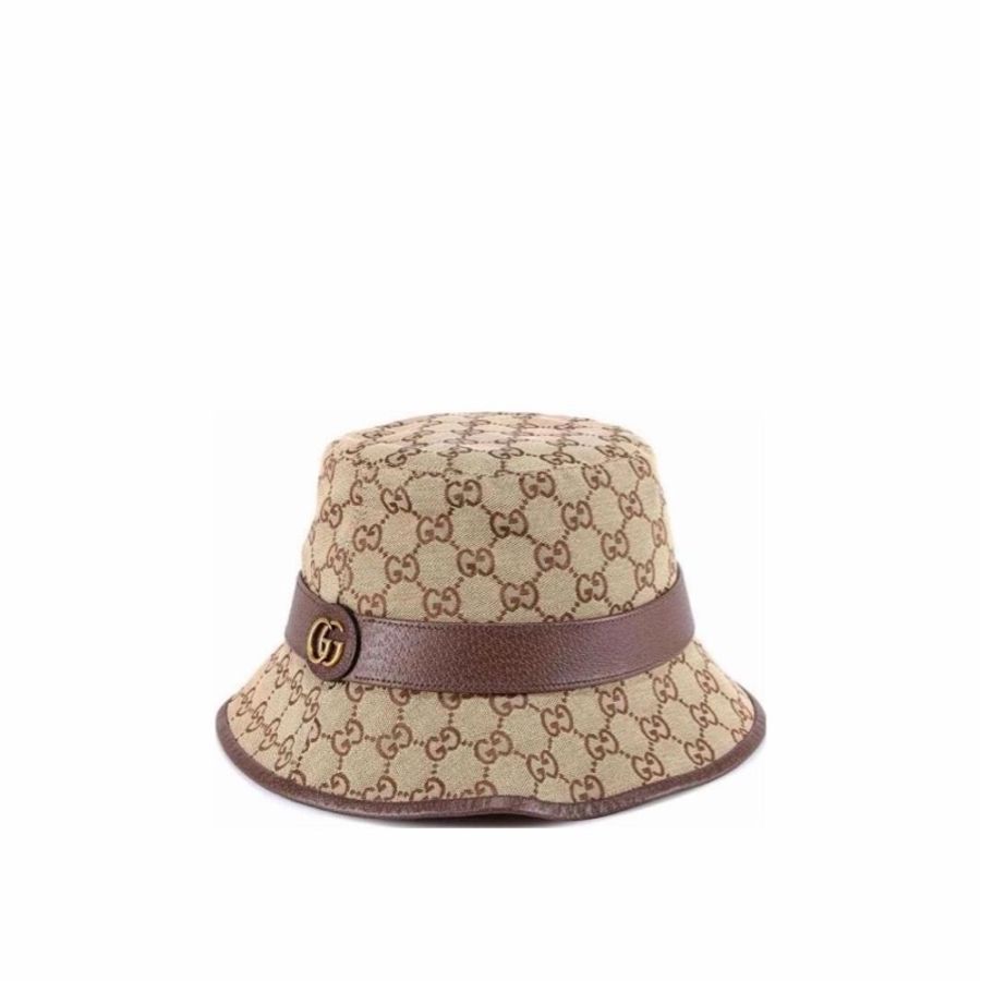 Gucci 男女同款 GG 帆布漁夫帽S M L XL碼-0