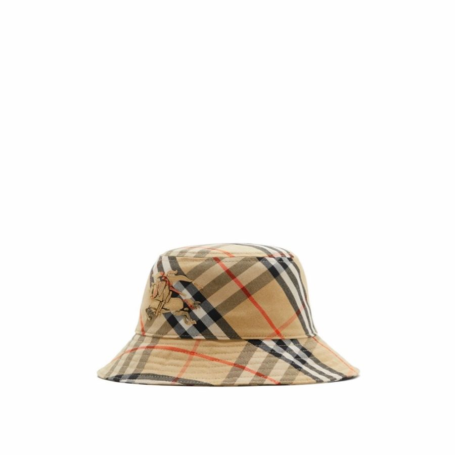 Burberry 男女同款 格紋漁夫帽子S M L-1