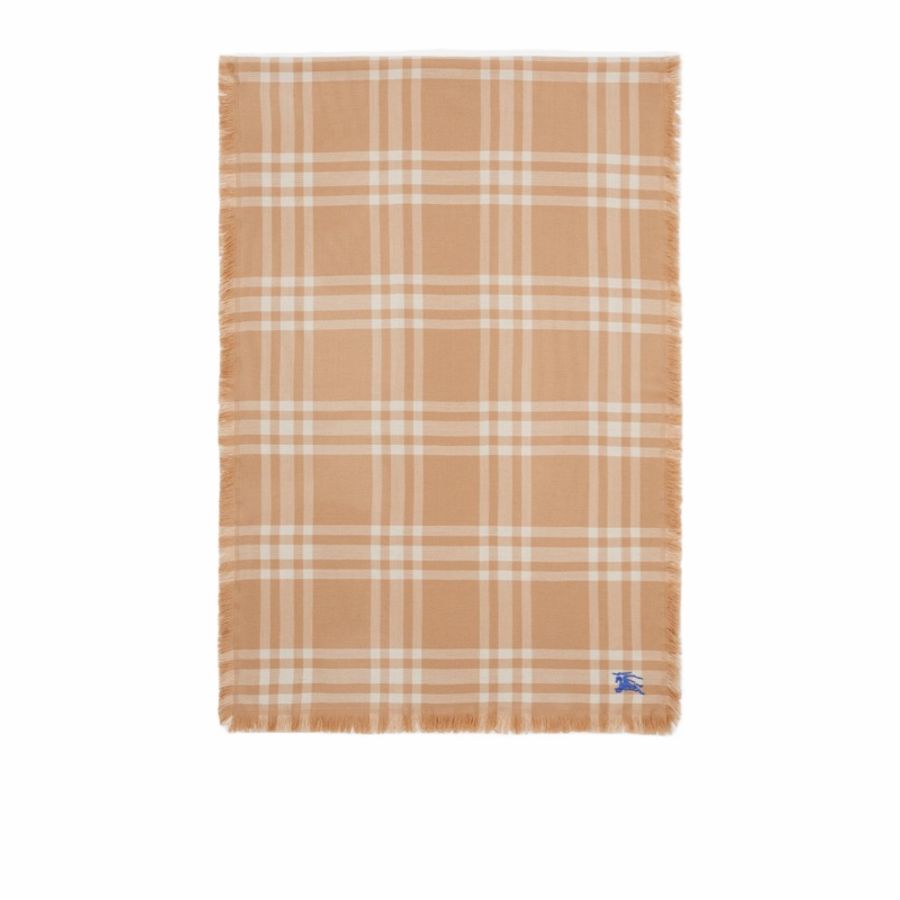 Burberry 男女同款 雙面兩用格紋圍巾均碼碼200cm*65cm-1