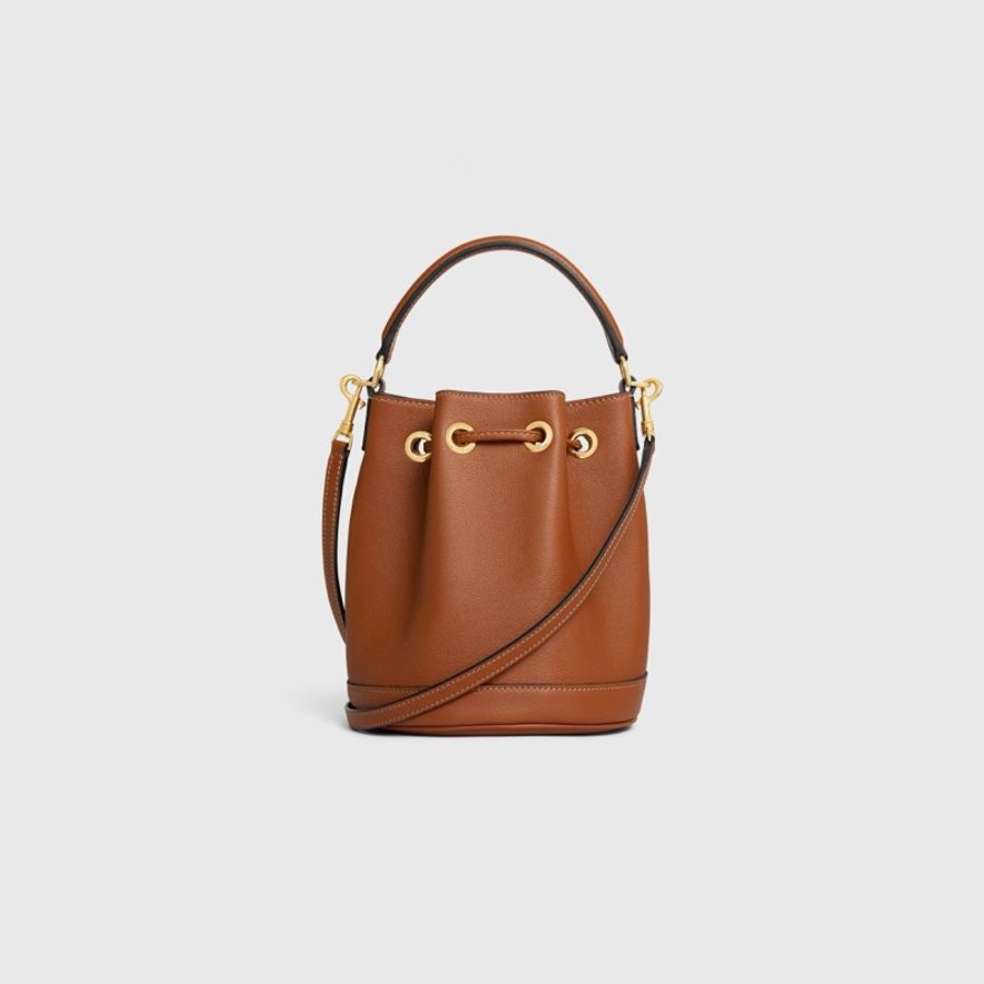 Celine 女士 TEEN CLARA抽繩單肩包均碼碼16cm*19cm*16cm-2