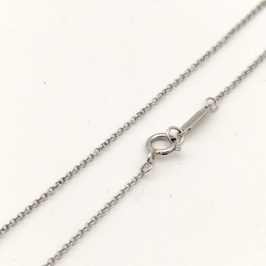 TIFFANY&CO 鑽石pt950TiffanyVictoria™維多利亞系列珍珠項鏈-4