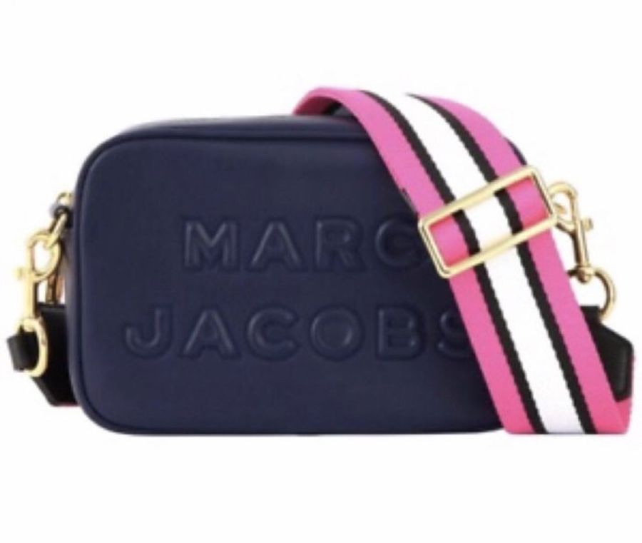 Marc by Marc Jacobs 美國購回 深藍金扣 全新 相機包-0