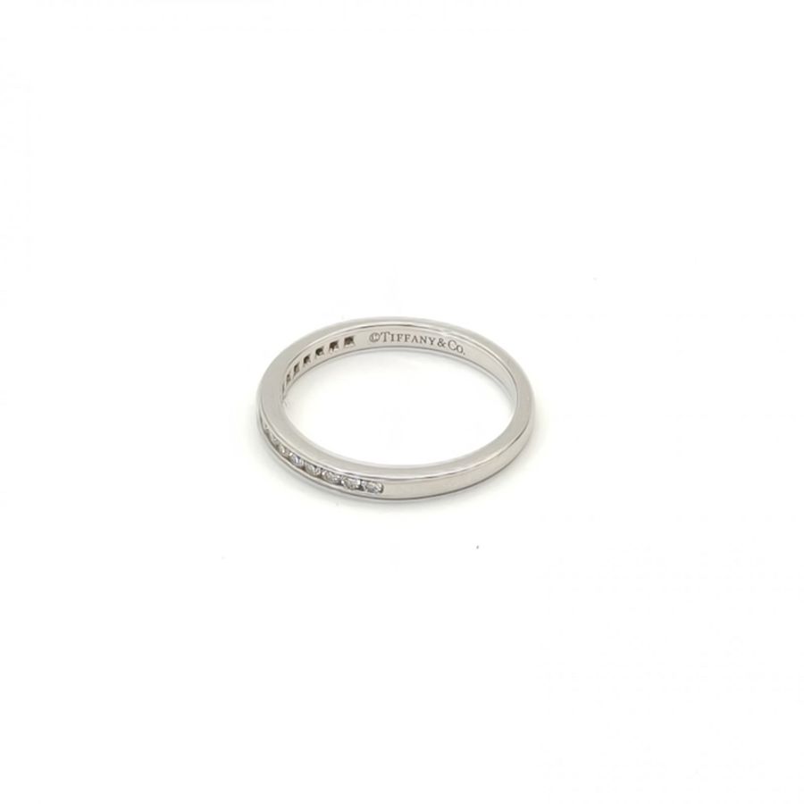 TIFFANY&CO 鑽石pt950排鑽戒指53/-2