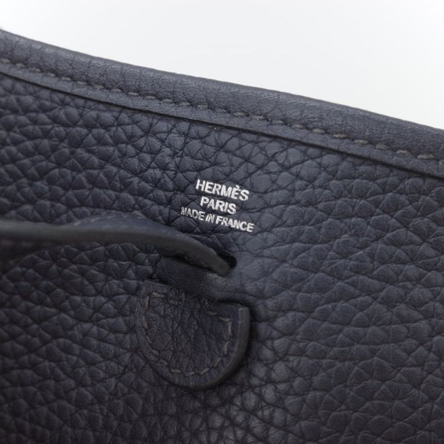 Hermès 愛馬仕  Mini Evelyne 16 Amazone  深藍色 小牛皮 斜背包-7