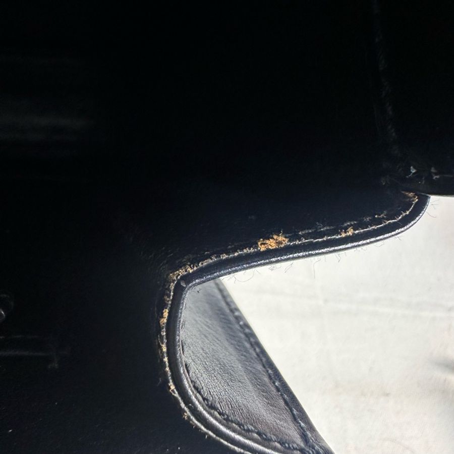 【赫蒂國際精品】 Gucci 古馳 黑色金色logo小牛皮肩背包 vintage-31