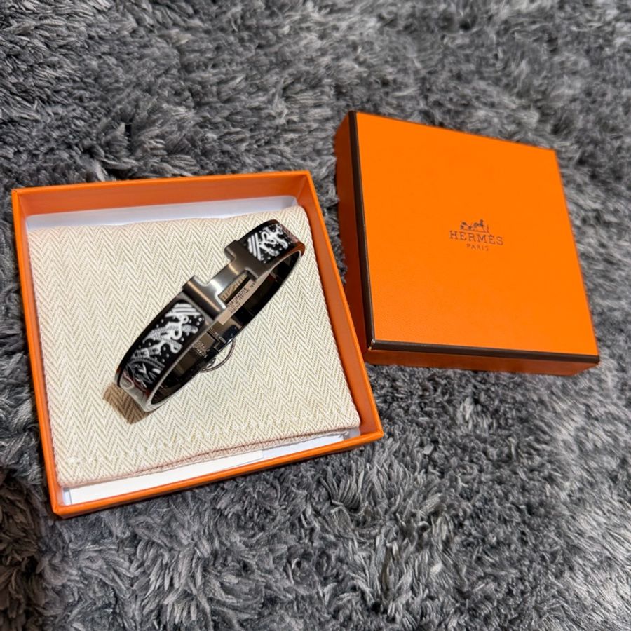 Hermes Clic H 男款 限量 黑武士 手鐲 #T5-4