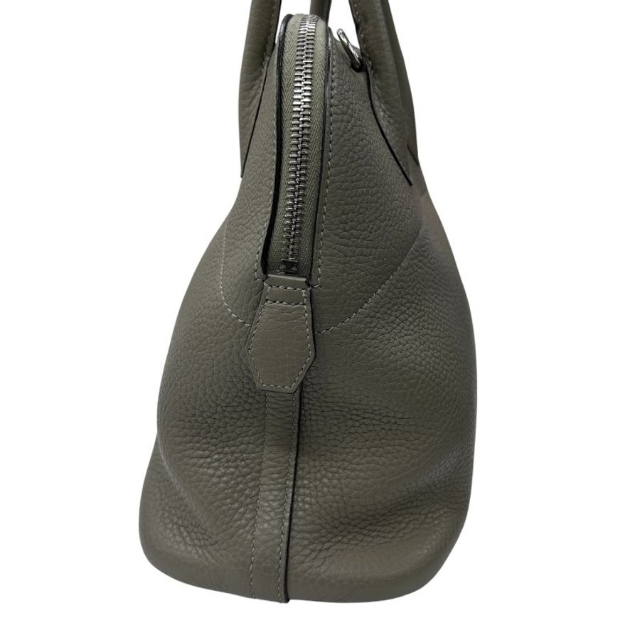 HERMÈS 愛馬仕 BOLIDE 31 手提肩背包 CLEMENCE 鼠尾草綠 銀扣-2
