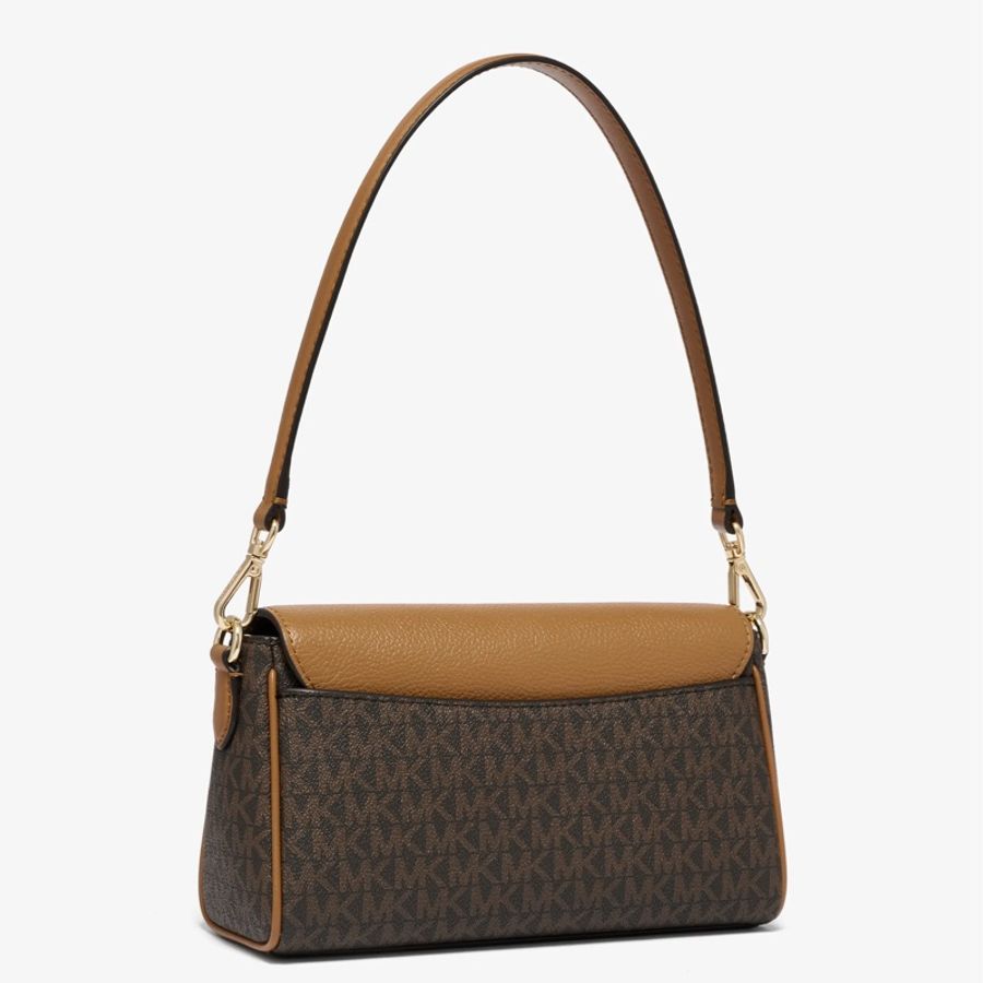 MICHAEL KORS Leather Satchel Crossbody Bag肩背包-4