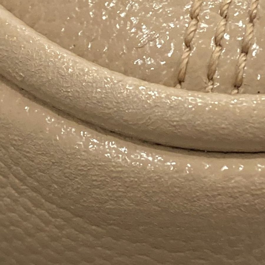 SAINT LAURENT 聖羅蘭 80'S VANITY BAG 魚子醬皮 斜背包 奶茶色 金釦-15