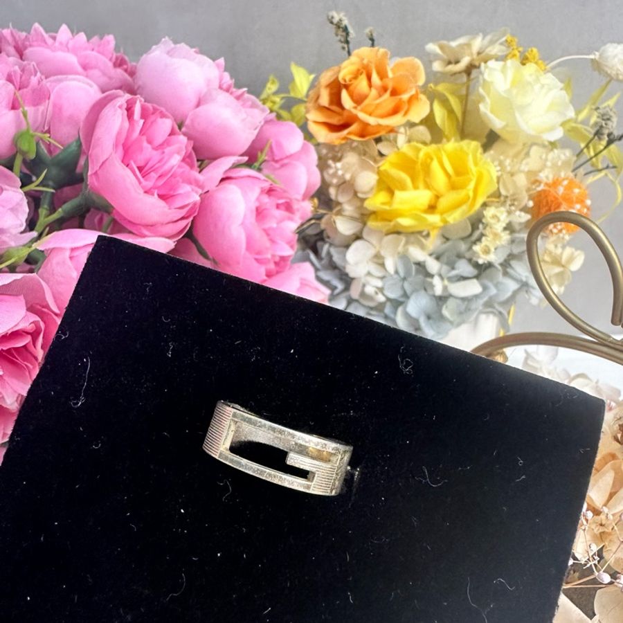 GUCCI 中古G 925銀飾戒指-0