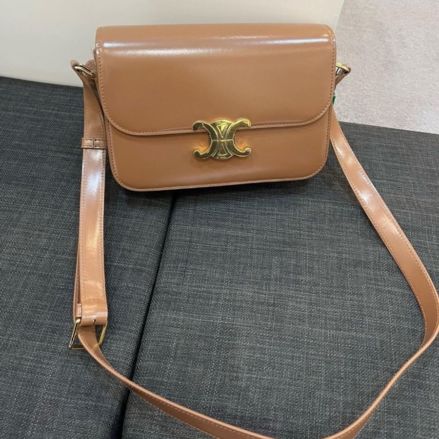 Celine Triomphe ( Brown / Gold )-0