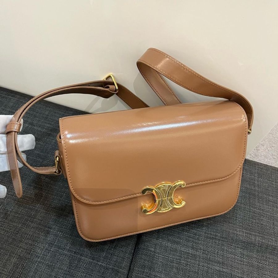 Celine Triomphe ( Brown / Gold )-1