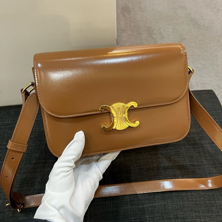 Celine Triomphe ( Brown / Gold )-3