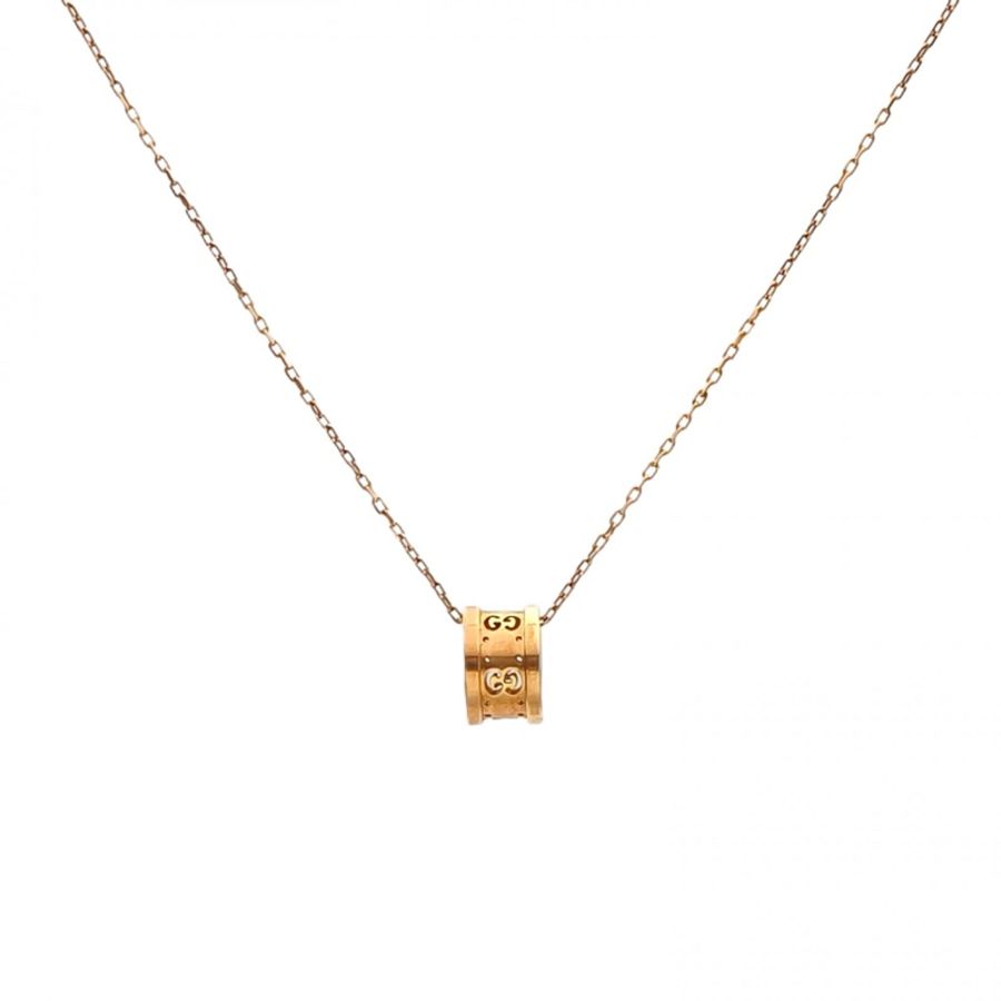 GUCCI 18K玫瑰金玫瑰金項鏈GG18K-0