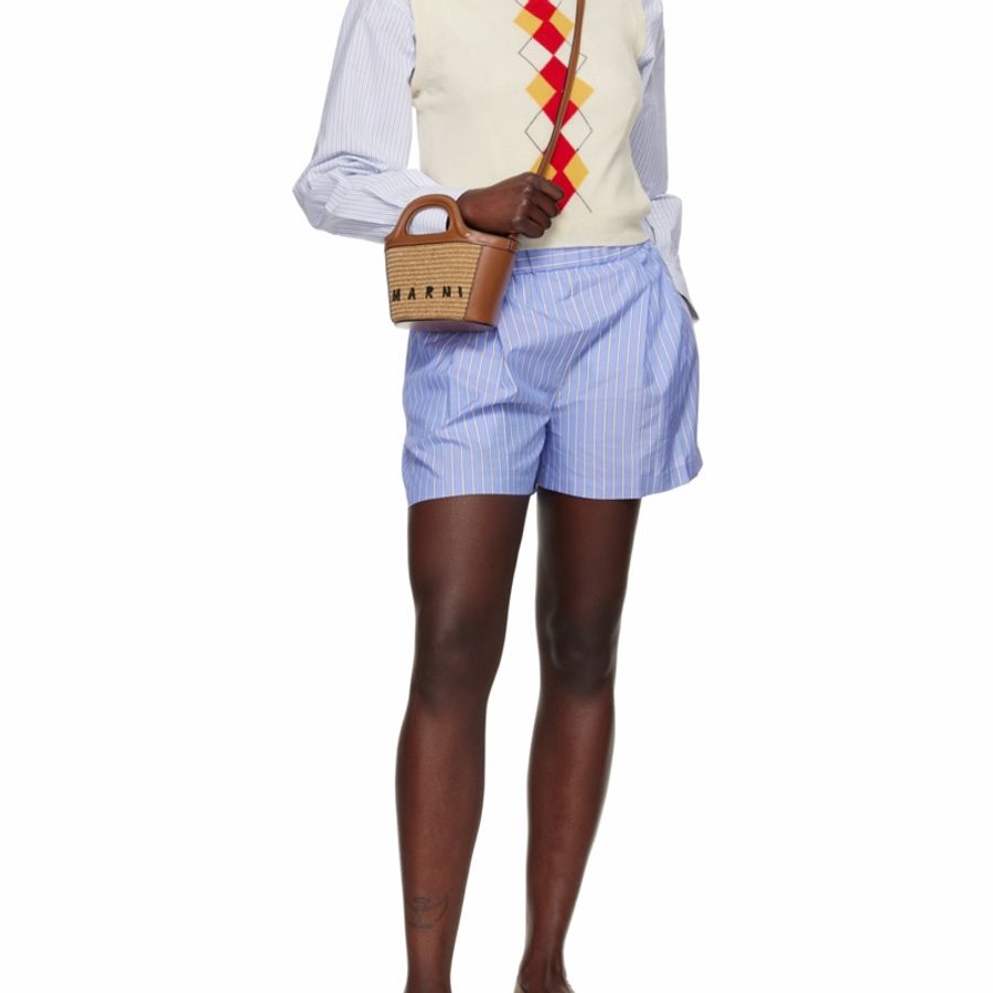 Marni 女士 微型Tropicalia 籃子手提包均碼碼MICRO、22cm*10cm*18cm-8
