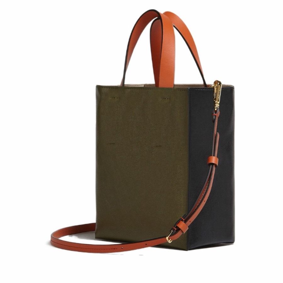Marni 女士 迷你MUSEO徽標單肩包均碼碼MINI、20cm*10cm*22cm-3