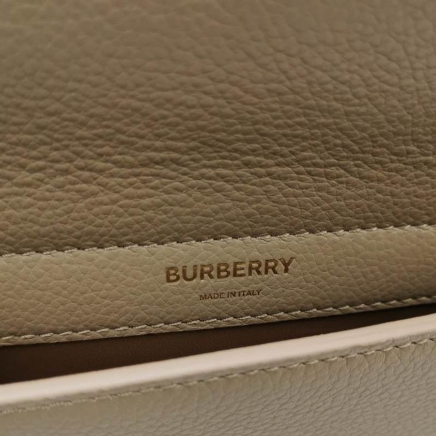Burberry Title迷你牛皮純色字母Logo鉚釘斜挎包單肩包-7