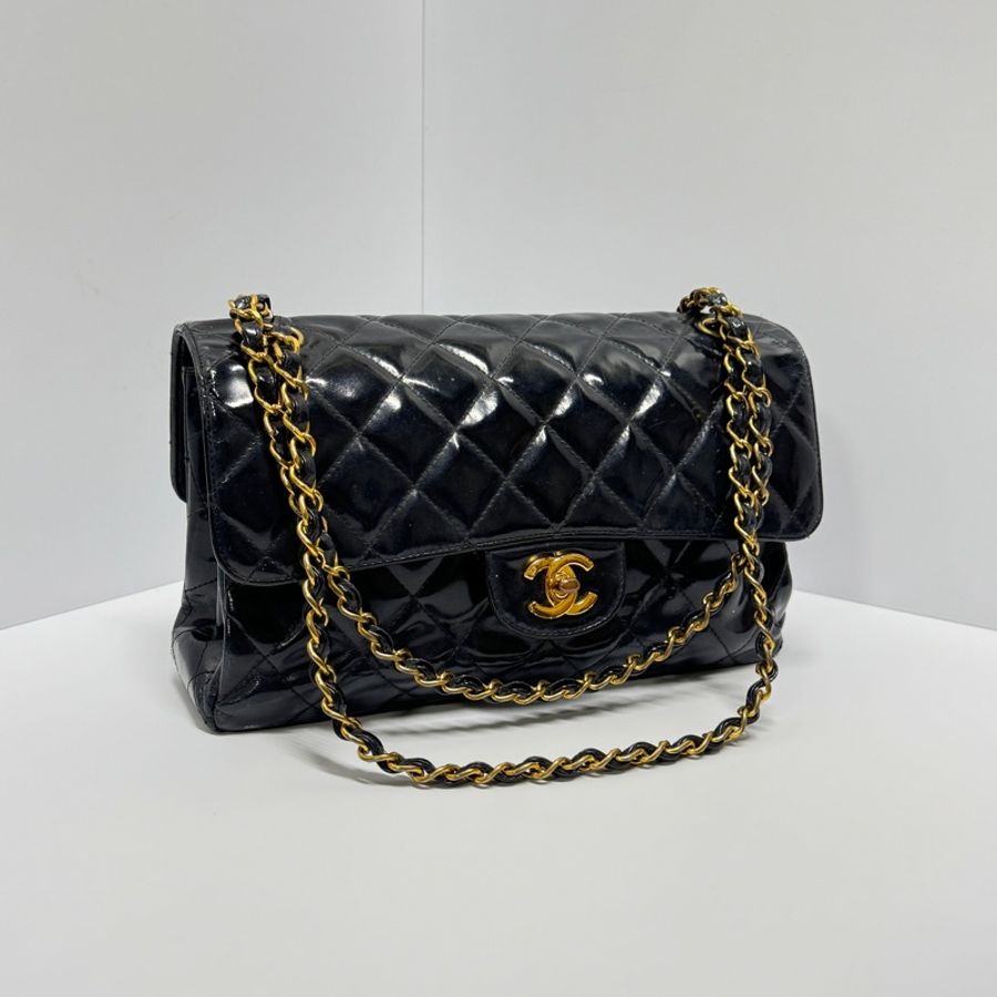 【超絕稀有💍】 Chanel CF25 “雙面包” 黑金經典絕版款（國外平台售價34萬台幣）-11