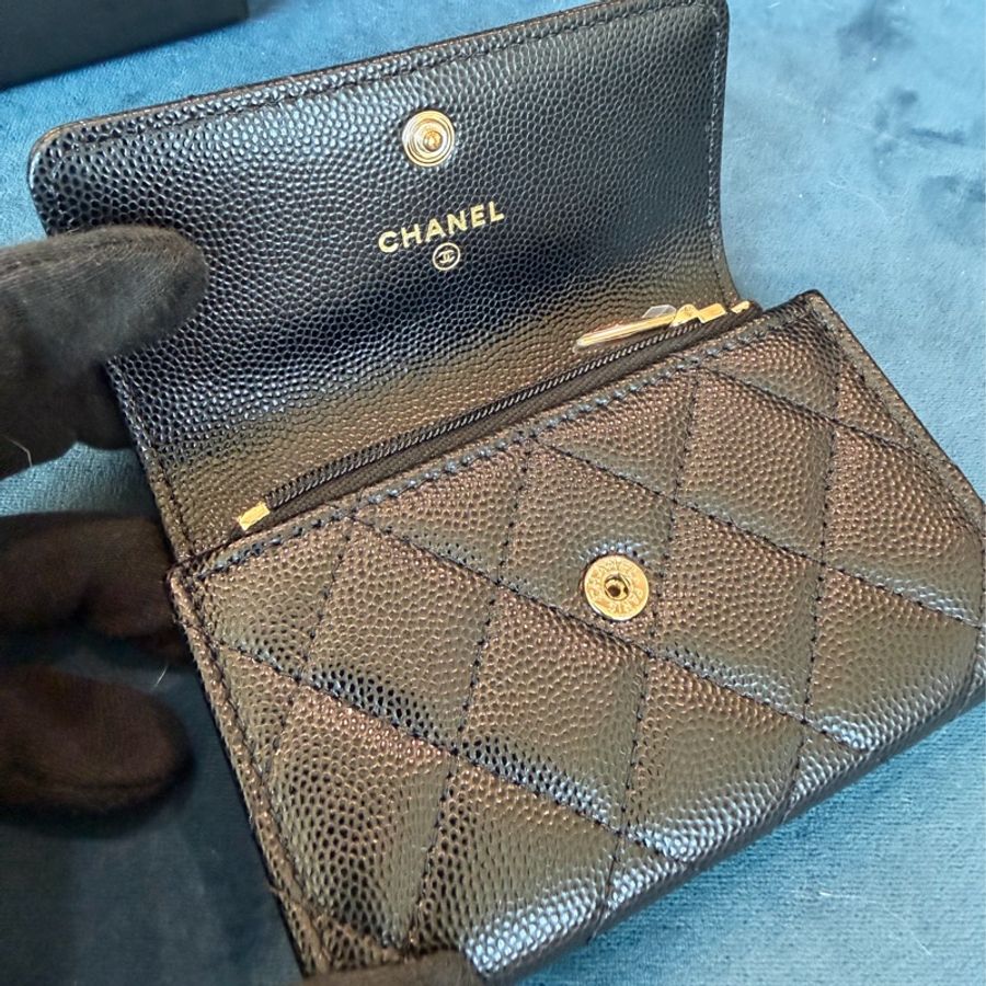 香奈兒 CHANEL 大logo卡包零錢包 錢包❤️🔥購證❤️🔥絕美-17