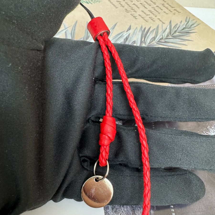 【赫蒂國際精品】 BV 寶緹嘉 紅色造型 編織 掛繩 vintage 中古-6