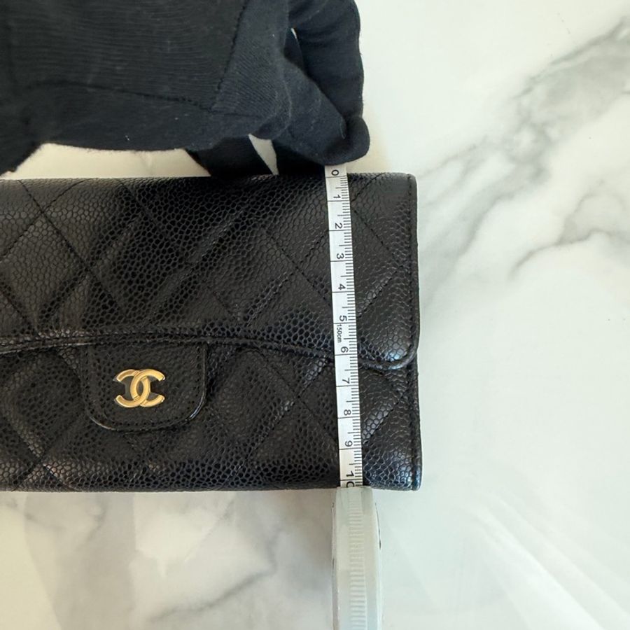 CHANEL 三折長夾 零錢包/卡包/錢包 購證🩷-12
