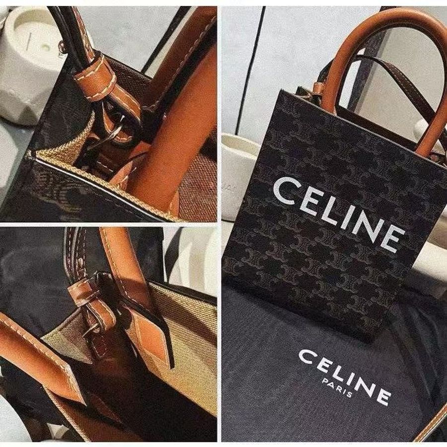 CELINE老花琴譜包 手提長方托特包 全新品配件塵袋-8