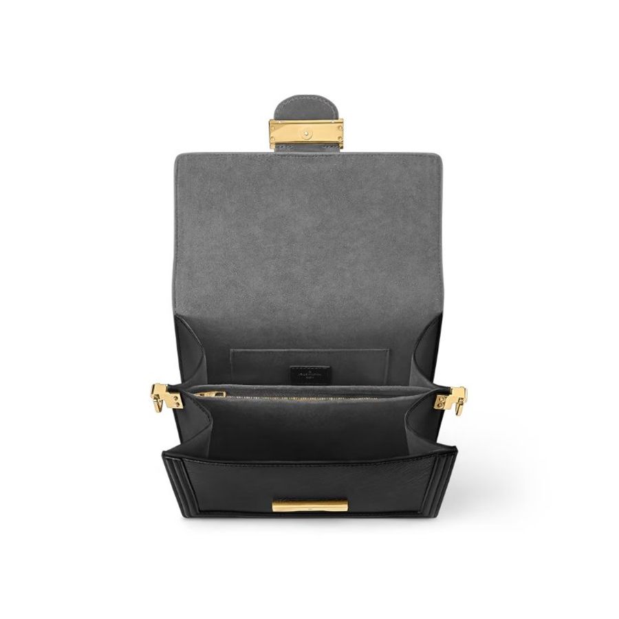 Louis Vuitton - 黑色金釦牛皮EPI Dauphine肩側背包╻MM-16