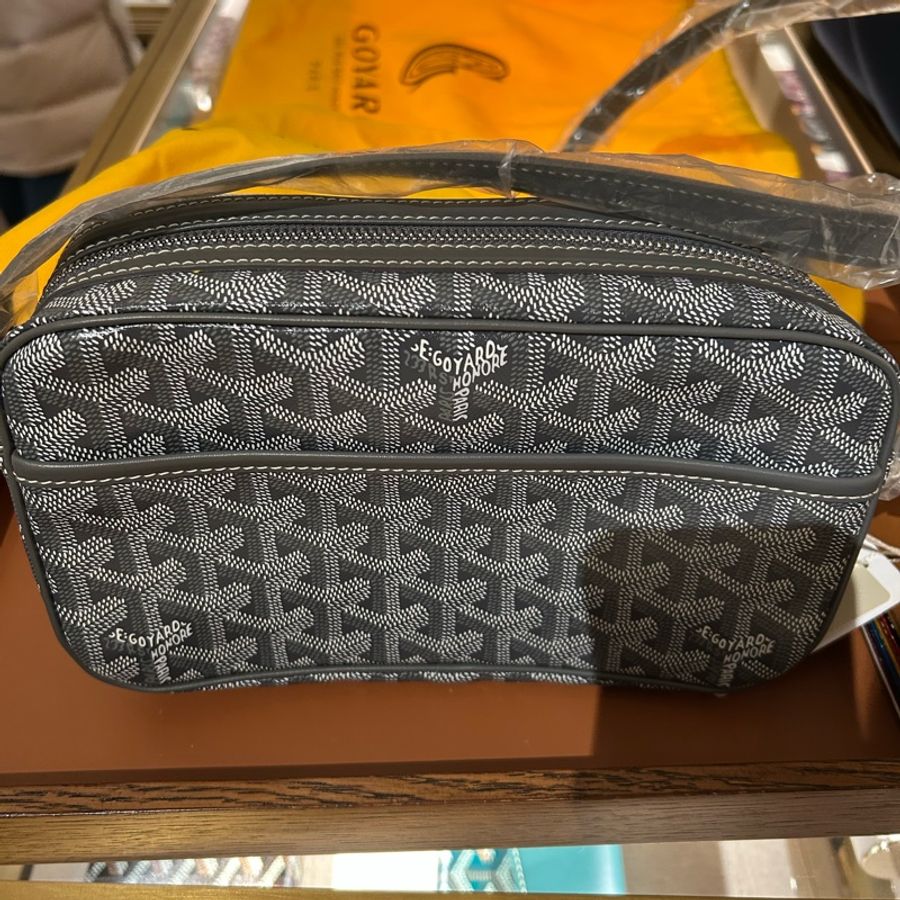 (降價)全新灰色GOYARD CAP-VERT相機包-1