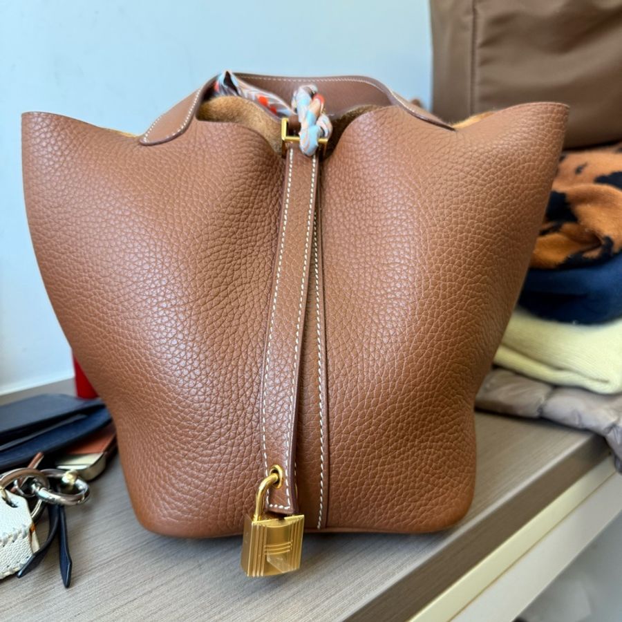 已售出 Hermes Picotin 18金棕金 U-5