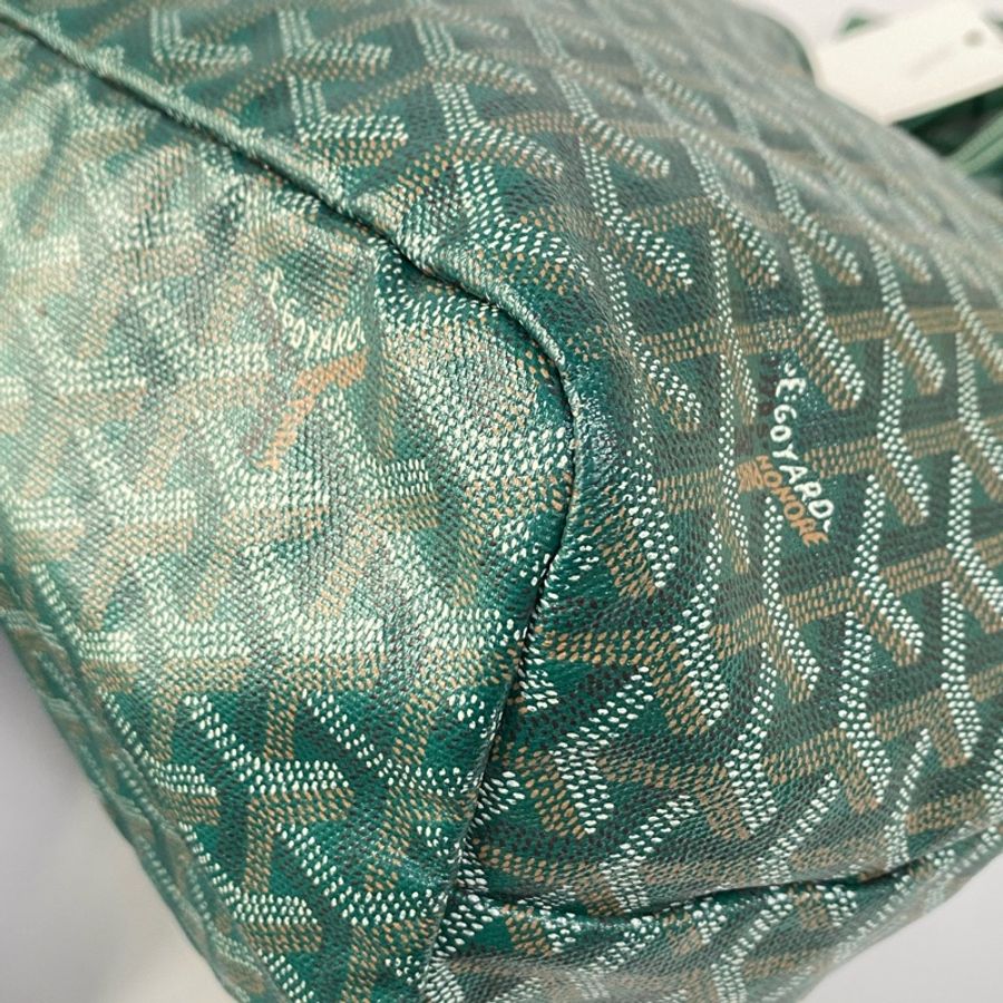 【96%新✨經典保值❗️🈹秒殺價優惠】GOYARD Saint Louis Y字老花滿印 托特包 小號 綠色-22