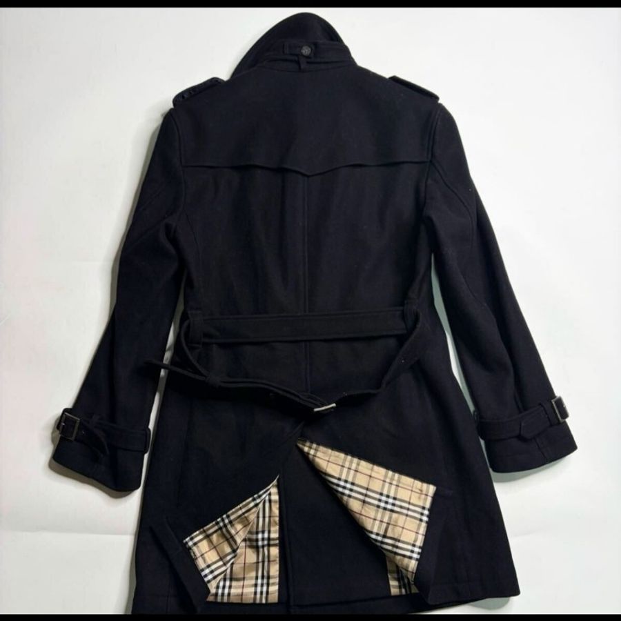 日本二手/Burberry /時尚男神拿破崙羊毛大衣-2