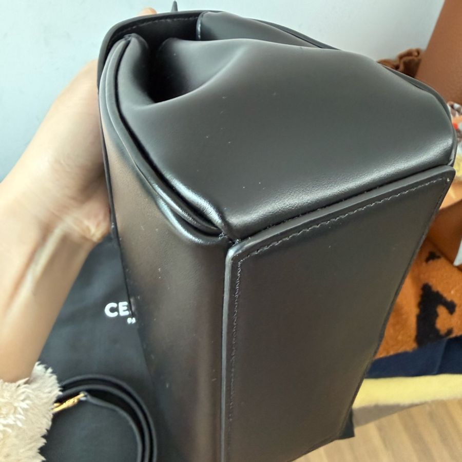 Celine 16 mini黑色手提肩背包-3