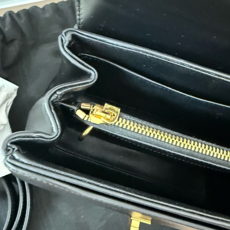 Celine 16 mini黑色手提肩背包-14