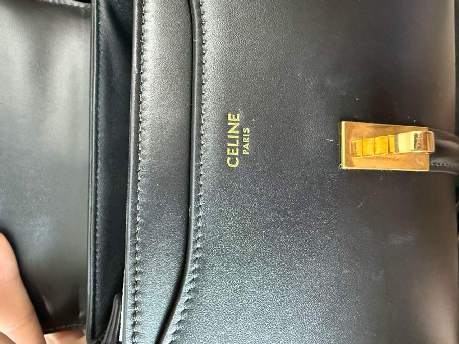Celine 16 mini黑色手提肩背包-21